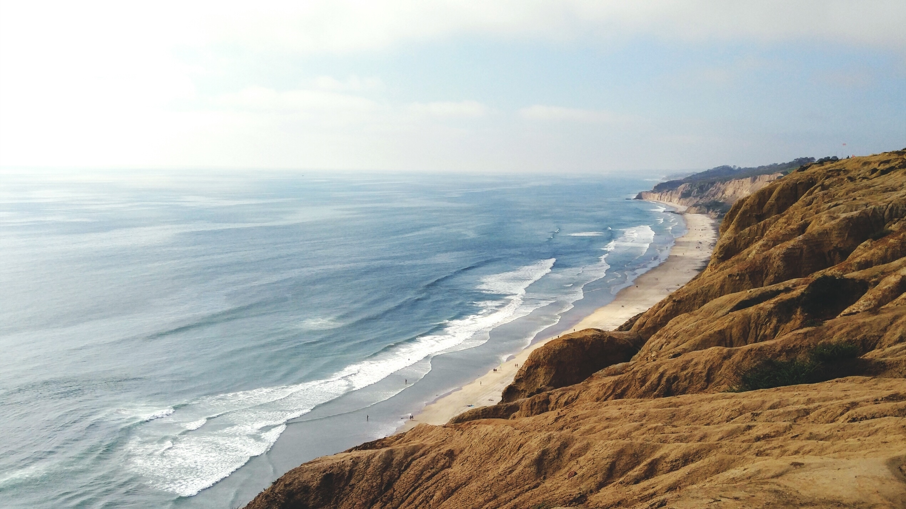 Naturskønt kystlandskab i San Diego, Californien.