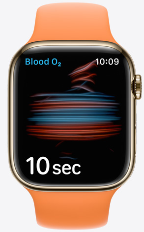 Apple Watch showing Blood Oxygen