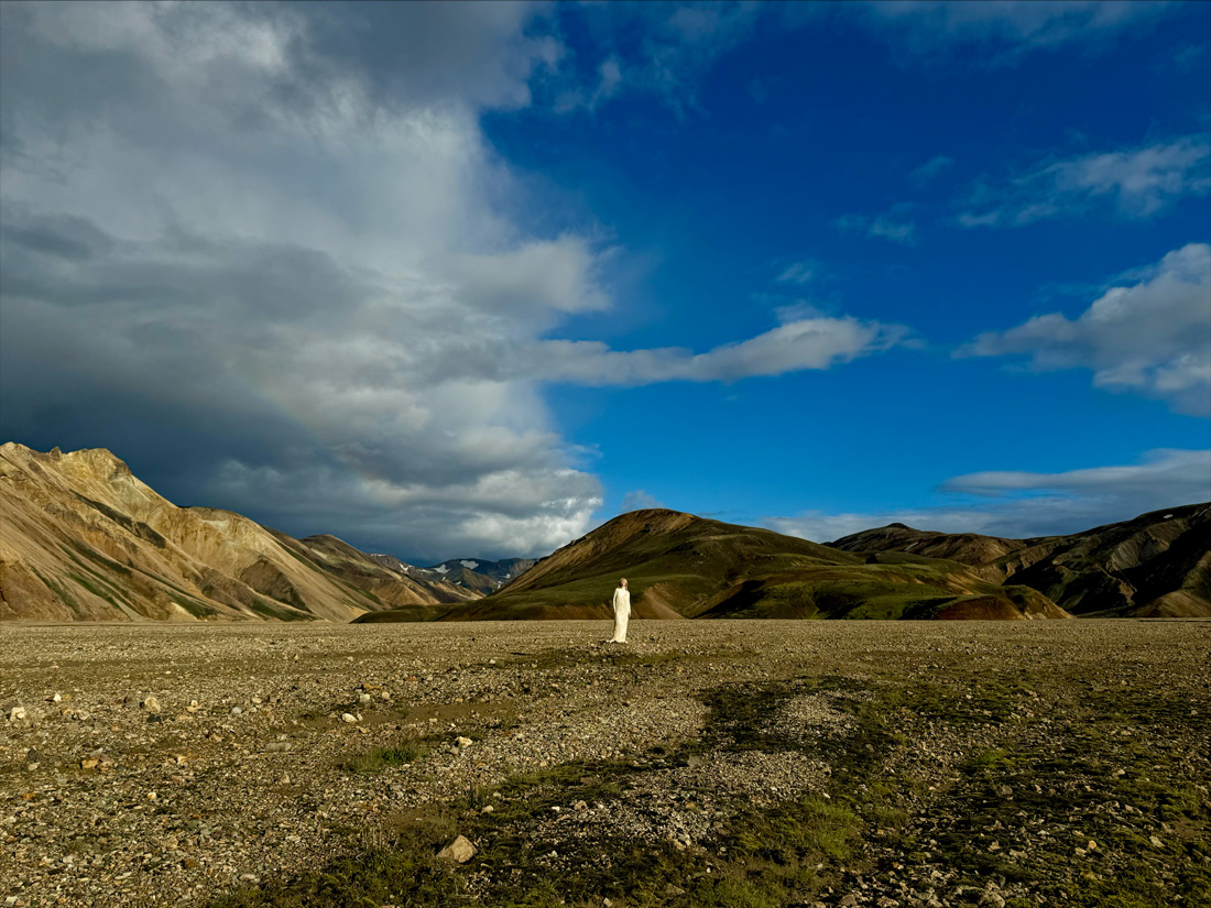 Foto de uma paisagem demonstrando o ajuste Fusion de 1x de 24 mm