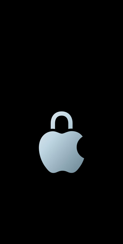 Logótipo de privacidade da Apple.